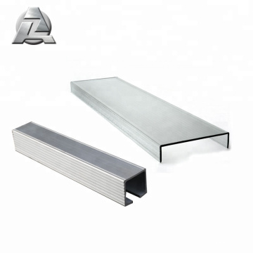 Affordable 6063 T6 Anodized Aluminium Extrusion C And U Shaped Channel Profile